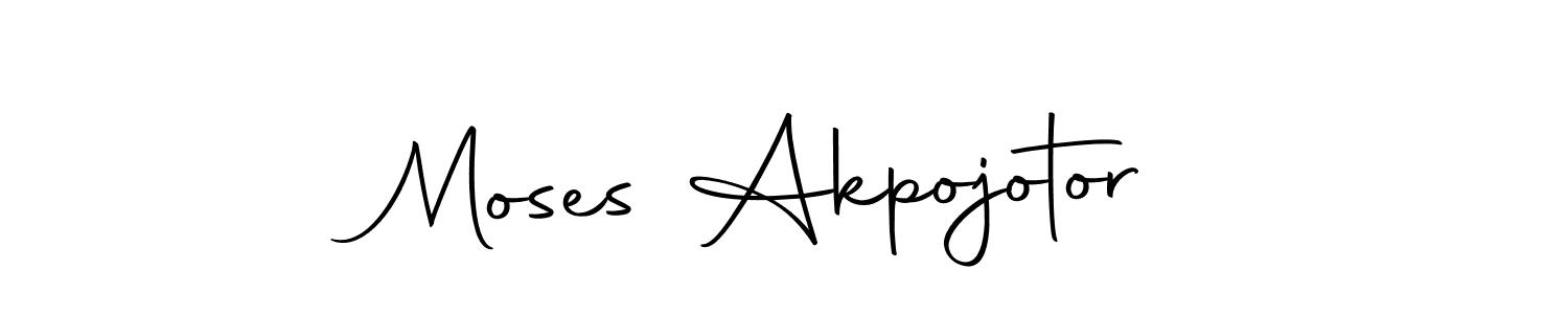 Moses Akpojotor stylish signature style. Best Handwritten Sign (Autography-DOLnW) for my name. Handwritten Signature Collection Ideas for my name Moses Akpojotor. Moses Akpojotor signature style 10 images and pictures png