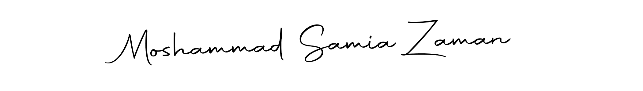 Make a short Moshammad Samia Zaman signature style. Manage your documents anywhere anytime using Autography-DOLnW. Create and add eSignatures, submit forms, share and send files easily. Moshammad Samia Zaman signature style 10 images and pictures png