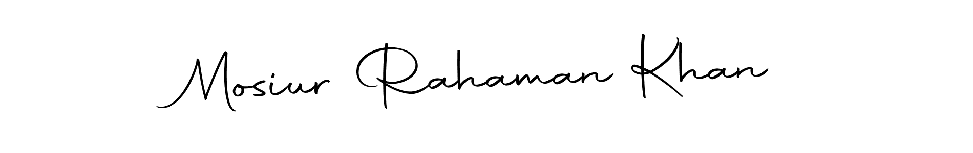Make a beautiful signature design for name Mosiur Rahaman Khan. Use this online signature maker to create a handwritten signature for free. Mosiur Rahaman Khan signature style 10 images and pictures png