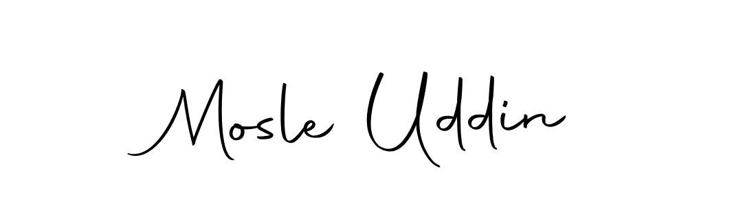 Make a beautiful signature design for name Mosle Uddin. With this signature (Autography-DOLnW) style, you can create a handwritten signature for free. Mosle Uddin signature style 10 images and pictures png