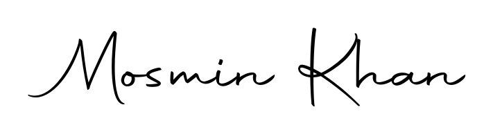 Master the art of signing with Mosmin Khan written in fluent Autography-DOLnW script. A great template to practice and refine your handwriting. Mosmin Khan signature style 10 images and pictures png