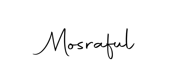 How to make Mosraful signature? Autography-DOLnW is a professional autograph style. Create handwritten signature for Mosraful name. Mosraful signature style 10 images and pictures png