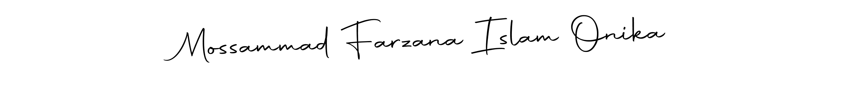Mossammad Farzana Islam Onika stylish signature style. Best Handwritten Sign (Autography-DOLnW) for my name. Handwritten Signature Collection Ideas for my name Mossammad Farzana Islam Onika. Mossammad Farzana Islam Onika signature style 10 images and pictures png