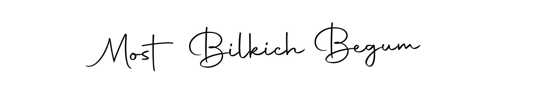 Also we have Most Bilkich Begum name is the best signature style. Create professional handwritten signature collection using Autography-DOLnW autograph style. Most Bilkich Begum signature style 10 images and pictures png