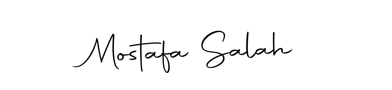 How to make Mostafa Salah name signature. Use Autography-DOLnW style for creating short signs online. This is the latest handwritten sign. Mostafa Salah signature style 10 images and pictures png
