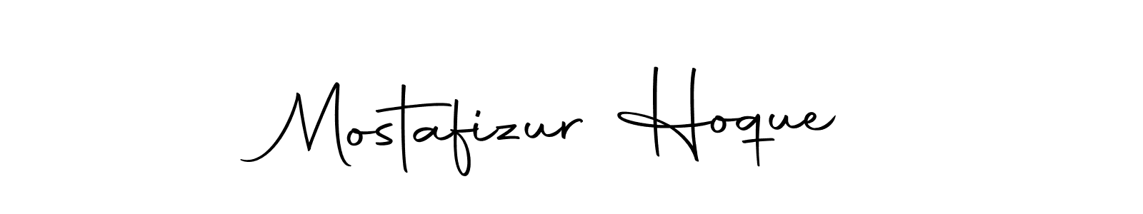 Create a beautiful signature design for name Mostafizur Hoque. With this signature (Autography-DOLnW) fonts, you can make a handwritten signature for free. Mostafizur Hoque signature style 10 images and pictures png