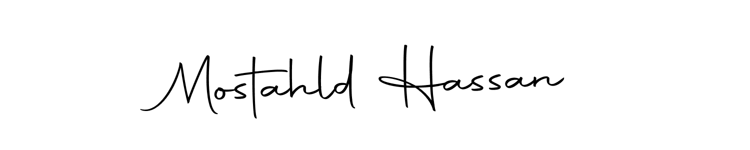 Design your own signature with our free online signature maker. With this signature software, you can create a handwritten (Autography-DOLnW) signature for name Mostahld Hassan. Mostahld Hassan signature style 10 images and pictures png