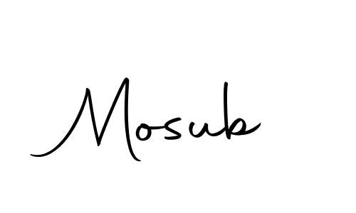 Make a beautiful signature design for name Mosub. Use this online signature maker to create a handwritten signature for free. Mosub signature style 10 images and pictures png