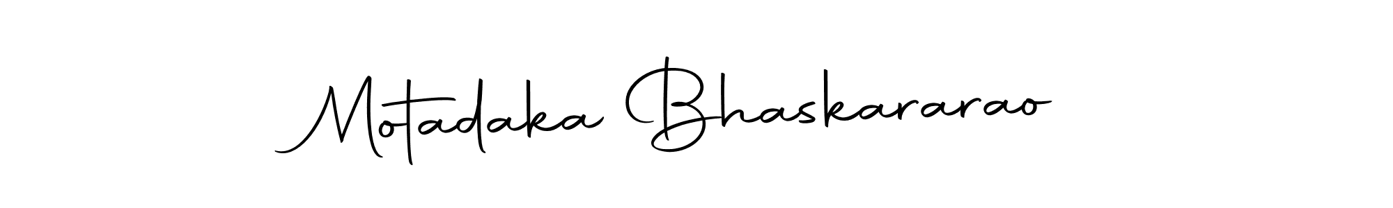 Use a signature maker to create a handwritten signature online. With this signature software, you can design (Autography-DOLnW) your own signature for name Motadaka Bhaskararao. Motadaka Bhaskararao signature style 10 images and pictures png