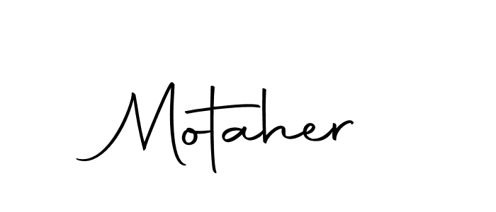 How to make Motaher signature? Autography-DOLnW is a professional autograph style. Create handwritten signature for Motaher name. Motaher signature style 10 images and pictures png