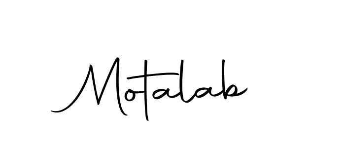 Use a signature maker to create a handwritten signature online. With this signature software, you can design (Autography-DOLnW) your own signature for name Motalab. Motalab signature style 10 images and pictures png