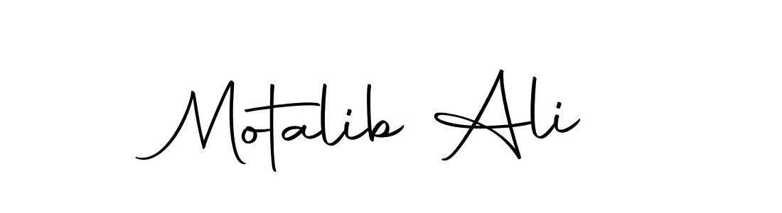 Use a signature maker to create a handwritten signature online. With this signature software, you can design (Autography-DOLnW) your own signature for name Motalib Ali. Motalib Ali signature style 10 images and pictures png