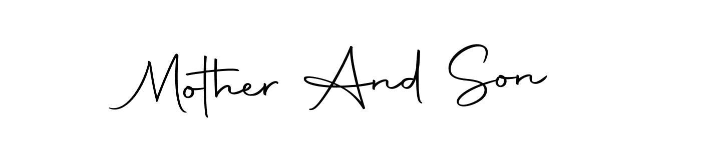 How to make Mother And Son signature? Autography-DOLnW is a professional autograph style. Create handwritten signature for Mother And Son name. Mother And Son signature style 10 images and pictures png