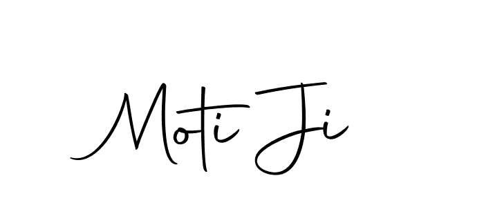 Make a beautiful signature design for name Moti Ji. With this signature (Autography-DOLnW) style, you can create a handwritten signature for free. Moti Ji signature style 10 images and pictures png