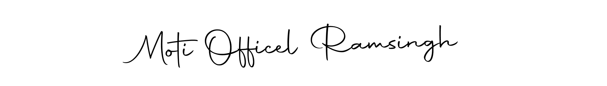 Autography-DOLnW is a professional signature style that is perfect for those who want to add a touch of class to their signature. It is also a great choice for those who want to make their signature more unique. Get Moti Officel Ramsingh name to fancy signature for free. Moti Officel Ramsingh signature style 10 images and pictures png