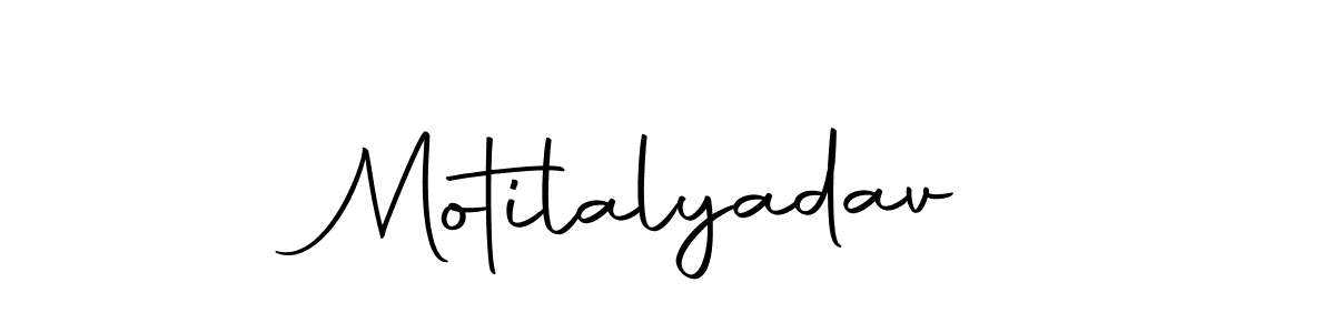 Similarly Autography-DOLnW is the best handwritten signature design. Signature creator online .You can use it as an online autograph creator for name Motilalyadav. Motilalyadav signature style 10 images and pictures png