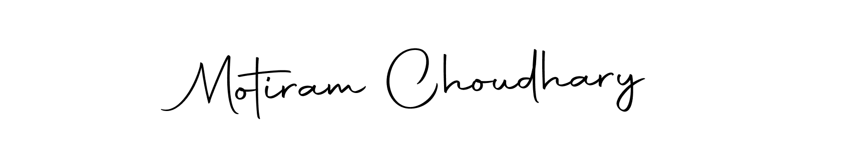 The best way (Autography-DOLnW) to make a short signature is to pick only two or three words in your name. The name Motiram Choudhary include a total of six letters. For converting this name. Motiram Choudhary signature style 10 images and pictures png