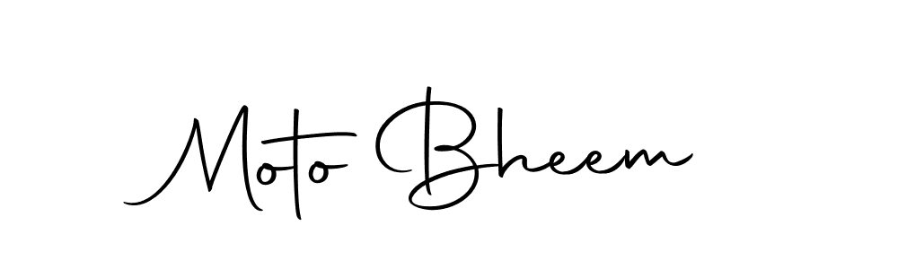 Create a beautiful signature design for name Moto Bheem. With this signature (Autography-DOLnW) fonts, you can make a handwritten signature for free. Moto Bheem signature style 10 images and pictures png