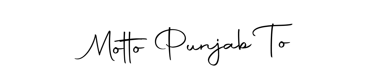 It looks lik you need a new signature style for name Motto Punjab To. Design unique handwritten (Autography-DOLnW) signature with our free signature maker in just a few clicks. Motto Punjab To signature style 10 images and pictures png