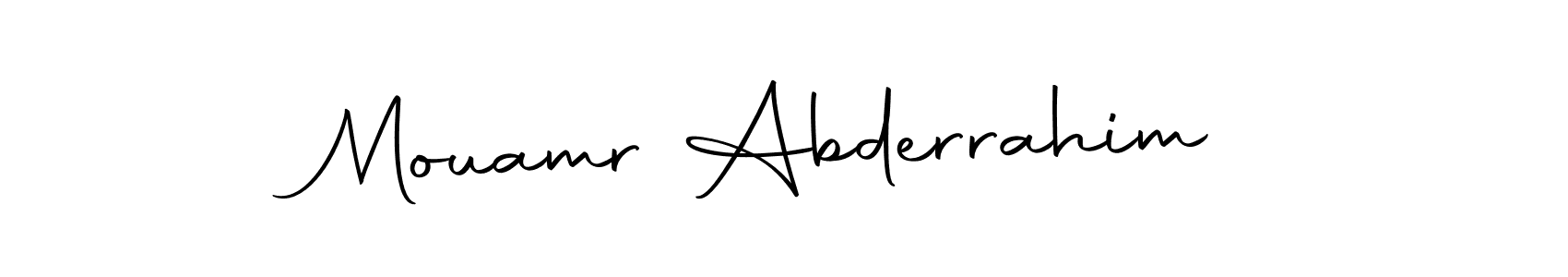 You should practise on your own different ways (Autography-DOLnW) to write your name (Mouamr Abderrahim) in signature. don't let someone else do it for you. Mouamr Abderrahim signature style 10 images and pictures png