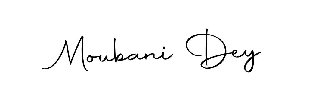 Also we have Moubani Dey name is the best signature style. Create professional handwritten signature collection using Autography-DOLnW autograph style. Moubani Dey signature style 10 images and pictures png