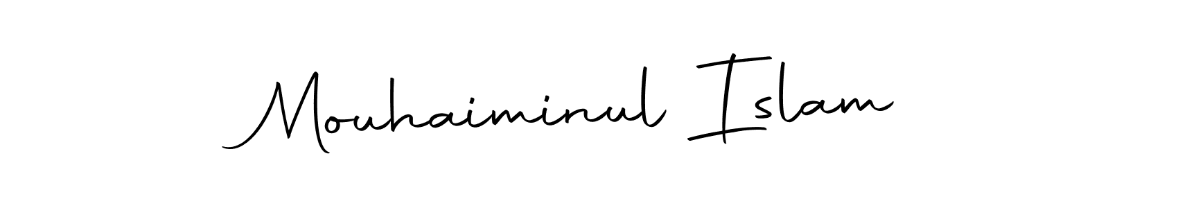 Make a beautiful signature design for name Mouhaiminul Islam. With this signature (Autography-DOLnW) style, you can create a handwritten signature for free. Mouhaiminul Islam signature style 10 images and pictures png