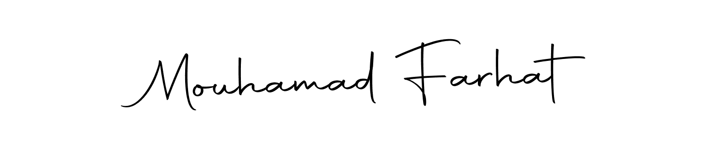 Mouhamad Farhat stylish signature style. Best Handwritten Sign (Autography-DOLnW) for my name. Handwritten Signature Collection Ideas for my name Mouhamad Farhat. Mouhamad Farhat signature style 10 images and pictures png