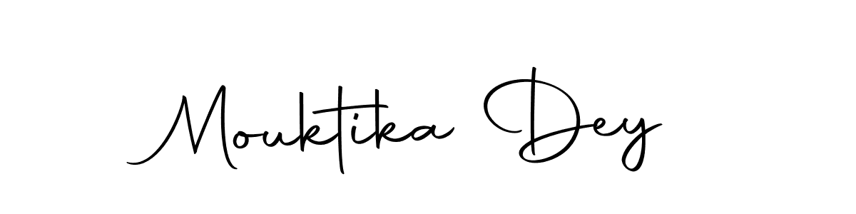 Also we have Mouktika Dey name is the best signature style. Create professional handwritten signature collection using Autography-DOLnW autograph style. Mouktika Dey signature style 10 images and pictures png