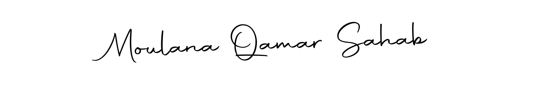 Design your own signature with our free online signature maker. With this signature software, you can create a handwritten (Autography-DOLnW) signature for name Moulana Qamar Sahab. Moulana Qamar Sahab signature style 10 images and pictures png