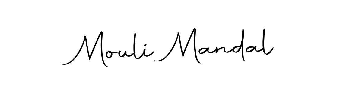 Use a signature maker to create a handwritten signature online. With this signature software, you can design (Autography-DOLnW) your own signature for name Mouli Mandal. Mouli Mandal signature style 10 images and pictures png
