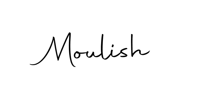 Similarly Autography-DOLnW is the best handwritten signature design. Signature creator online .You can use it as an online autograph creator for name Moulish. Moulish signature style 10 images and pictures png