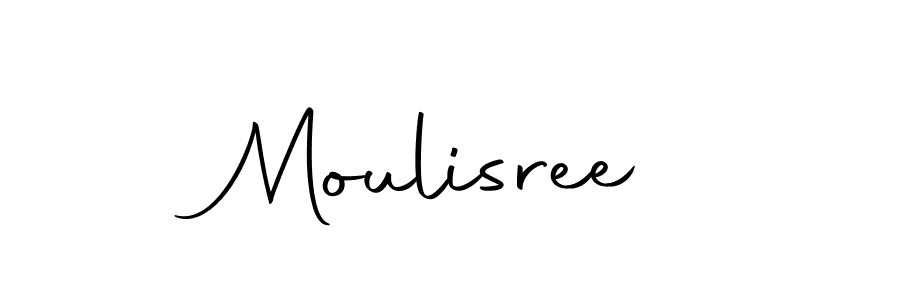 Design your own signature with our free online signature maker. With this signature software, you can create a handwritten (Autography-DOLnW) signature for name Moulisree. Moulisree signature style 10 images and pictures png