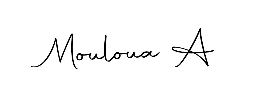 Also we have Mouloua A name is the best signature style. Create professional handwritten signature collection using Autography-DOLnW autograph style. Mouloua A signature style 10 images and pictures png