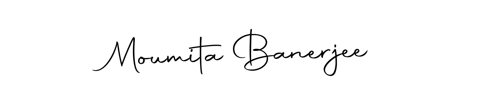 Use a signature maker to create a handwritten signature online. With this signature software, you can design (Autography-DOLnW) your own signature for name Moumita Banerjee. Moumita Banerjee signature style 10 images and pictures png