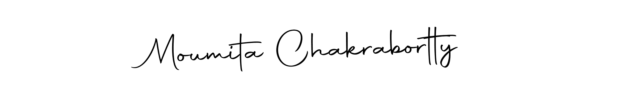 Create a beautiful signature design for name Moumita Chakrabortty. With this signature (Autography-DOLnW) fonts, you can make a handwritten signature for free. Moumita Chakrabortty signature style 10 images and pictures png