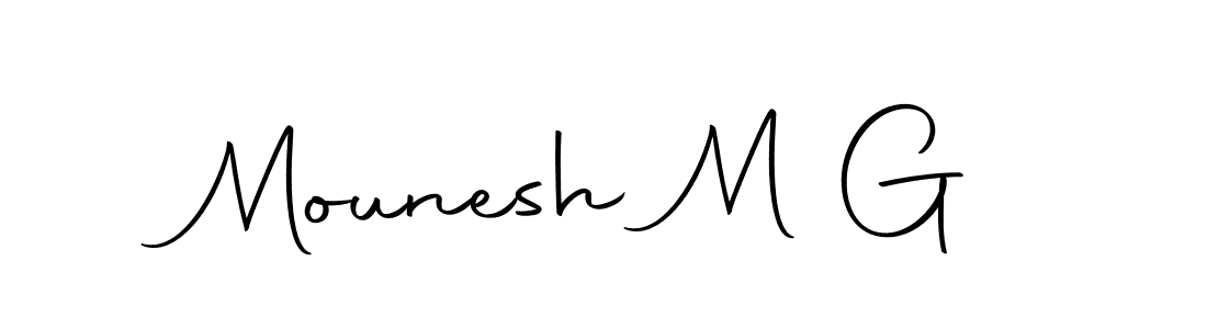 You should practise on your own different ways (Autography-DOLnW) to write your name (Mounesh M G) in signature. don't let someone else do it for you. Mounesh M G signature style 10 images and pictures png