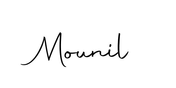 if you are searching for the best signature style for your name Mounil. so please give up your signature search. here we have designed multiple signature styles  using Autography-DOLnW. Mounil signature style 10 images and pictures png