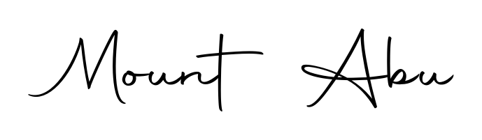 The Autography-DOLnW font transforms the name Mount Abu into an executive sign with sharp precision and distinguished character. Mount Abu signature style 10 images and pictures png