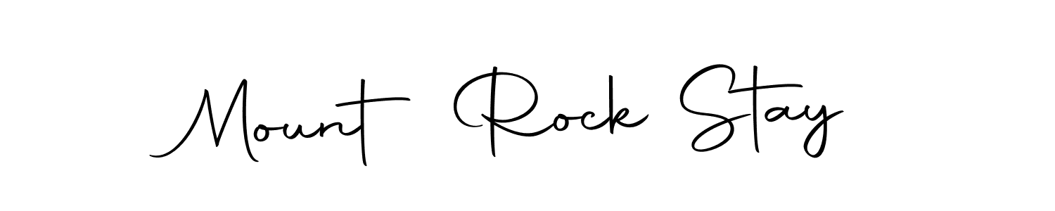 Make a beautiful signature design for name Mount Rock Stay. With this signature (Autography-DOLnW) style, you can create a handwritten signature for free. Mount Rock Stay signature style 10 images and pictures png