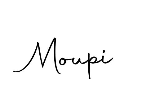 Create a beautiful signature design for name Moupi. With this signature (Autography-DOLnW) fonts, you can make a handwritten signature for free. Moupi signature style 10 images and pictures png