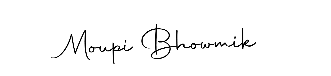 Make a beautiful signature design for name Moupi Bhowmik. With this signature (Autography-DOLnW) style, you can create a handwritten signature for free. Moupi Bhowmik signature style 10 images and pictures png