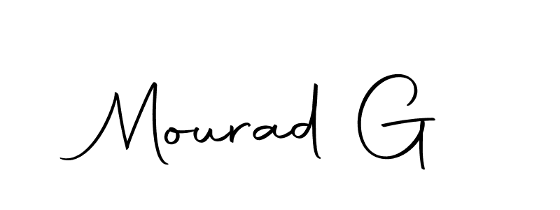 Mourad G stylish signature style. Best Handwritten Sign (Autography-DOLnW) for my name. Handwritten Signature Collection Ideas for my name Mourad G. Mourad G signature style 10 images and pictures png