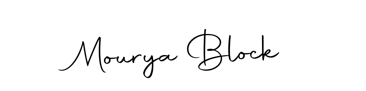 Design your own signature with our free online signature maker. With this signature software, you can create a handwritten (Autography-DOLnW) signature for name Mourya Block. Mourya Block signature style 10 images and pictures png