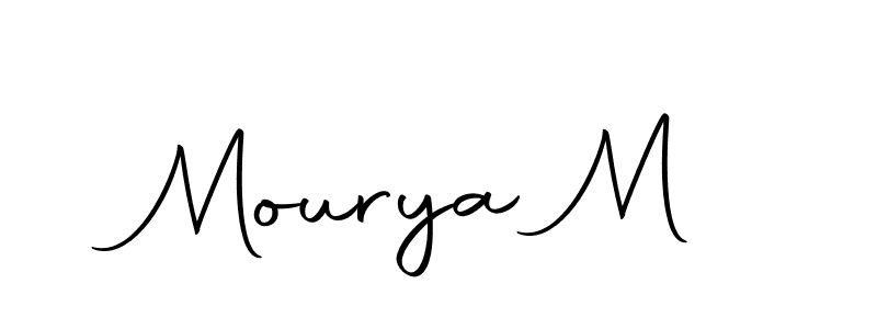 Also we have Mourya M name is the best signature style. Create professional handwritten signature collection using Autography-DOLnW autograph style. Mourya M signature style 10 images and pictures png