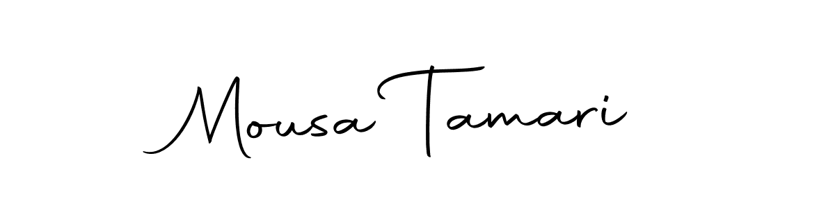 Create a beautiful signature design for name Mousa Tamari. With this signature (Autography-DOLnW) fonts, you can make a handwritten signature for free. Mousa Tamari signature style 10 images and pictures png