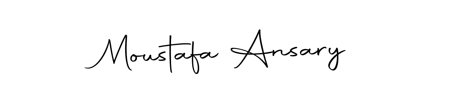 Moustafa Ansary stylish signature style. Best Handwritten Sign (Autography-DOLnW) for my name. Handwritten Signature Collection Ideas for my name Moustafa Ansary. Moustafa Ansary signature style 10 images and pictures png