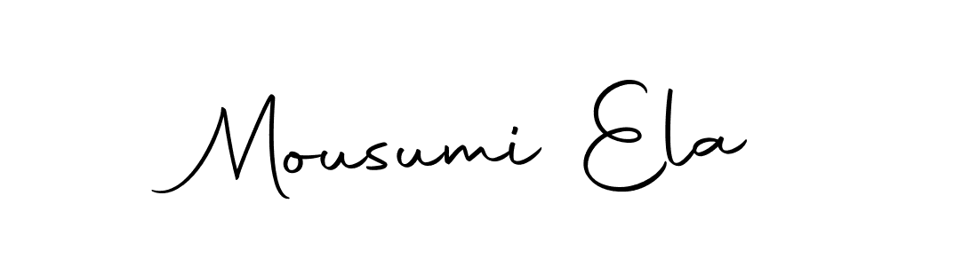 if you are searching for the best signature style for your name Mousumi Ela. so please give up your signature search. here we have designed multiple signature styles  using Autography-DOLnW. Mousumi Ela signature style 10 images and pictures png