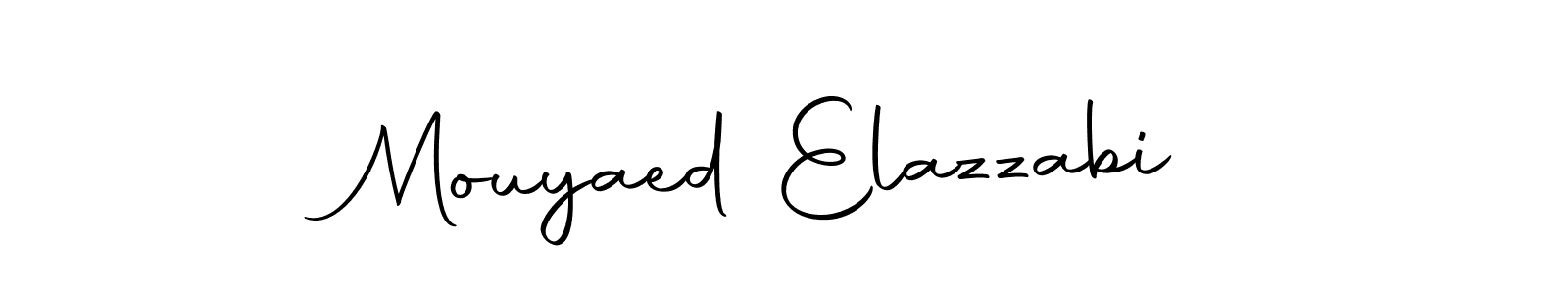 Make a beautiful signature design for name Mouyaed Elazzabi. With this signature (Autography-DOLnW) style, you can create a handwritten signature for free. Mouyaed Elazzabi signature style 10 images and pictures png