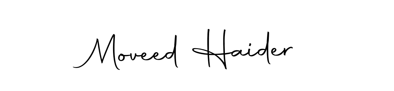 Make a beautiful signature design for name Moveed Haider. Use this online signature maker to create a handwritten signature for free. Moveed Haider signature style 10 images and pictures png