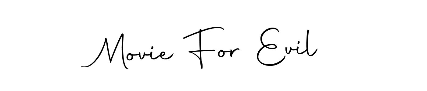 Make a beautiful signature design for name Movie For Evil. Use this online signature maker to create a handwritten signature for free. Movie For Evil signature style 10 images and pictures png